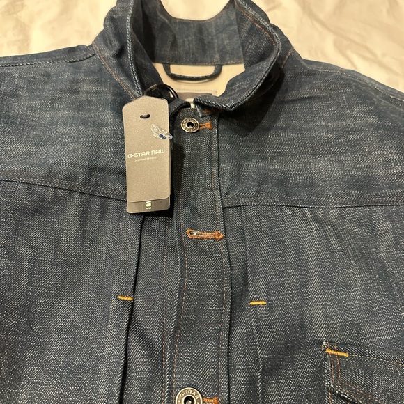BNWT G Star Raw Mens Full Button Denim Jean Jacket Size XXL - Picture 12 of 13